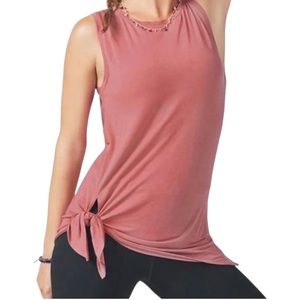 FABLETICS Martha Tunic Tank Top With Side Tie/Knot Detail Blush Pink Size Medium